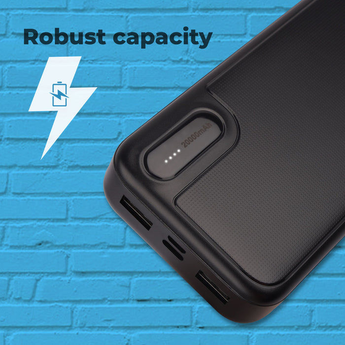 Thumbnail: Zebronics 20000 mAh Powerbank with Dual Output-MB20000R2