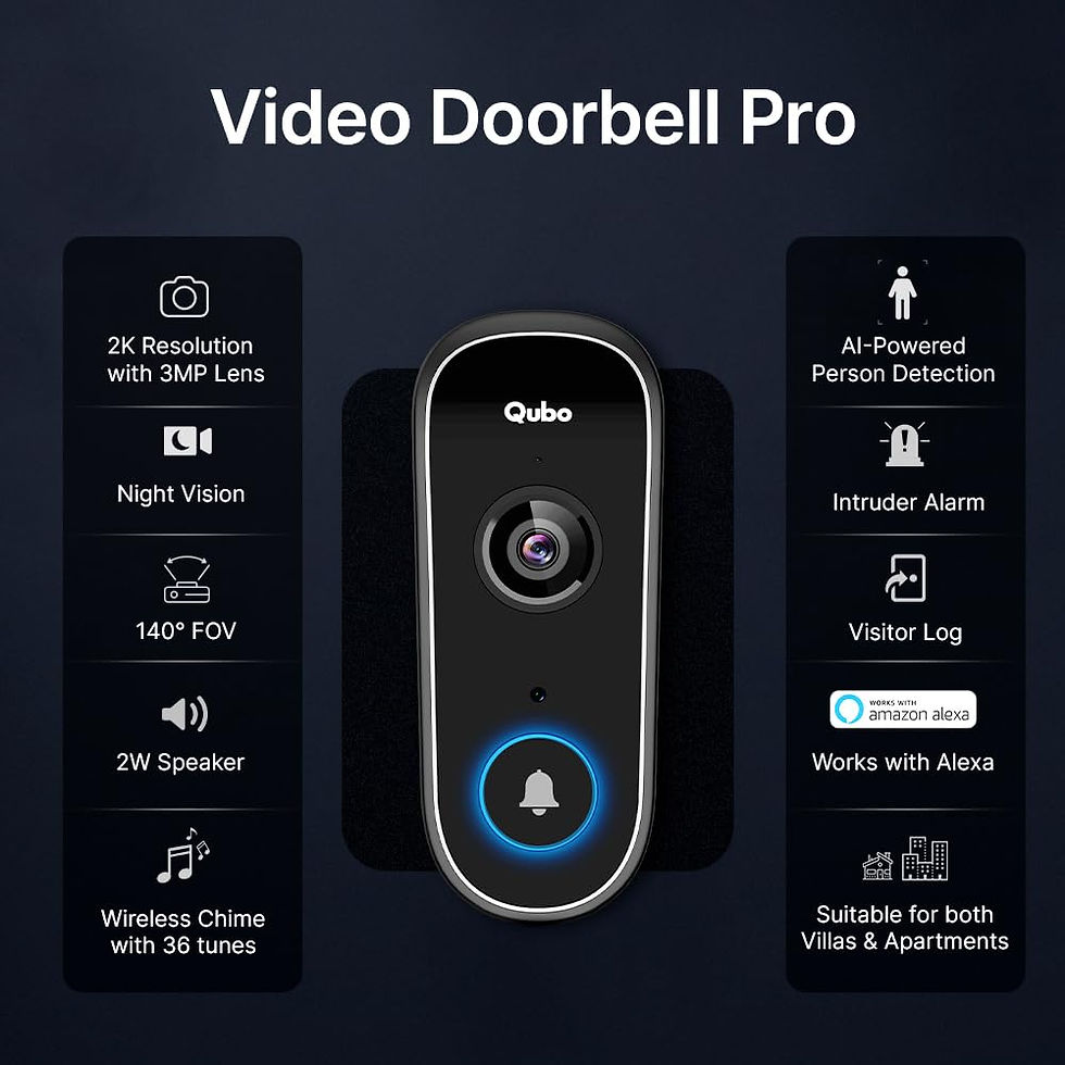 Thumbnail: Qubo Video Doorbell Pro + Home Tab combo