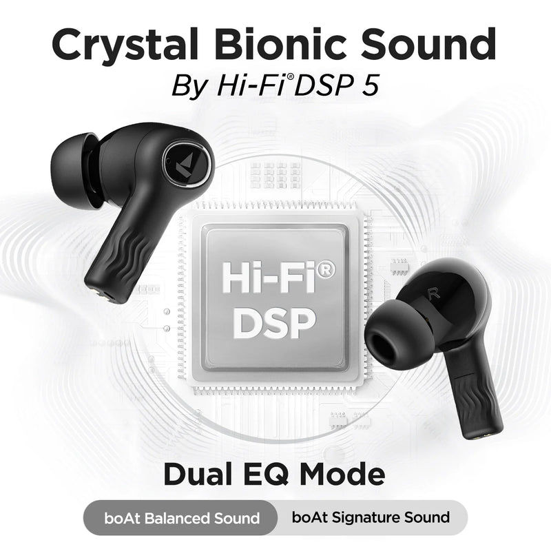 Thumbnail: Boat Bluetooth Earbuds with 120 Hrs backup(incl Case)-NIRVANAION