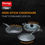 Thumbnail: Prestige Omega Deluxe Granite Aluminium 3 Pcs Set- Tawa, Fry Pan & Kadai