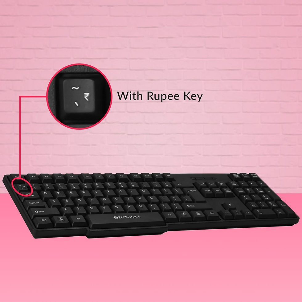 Thumbnail: Zebronics Wireless Keyboard & Mouse-ZEB-COMPANION107
