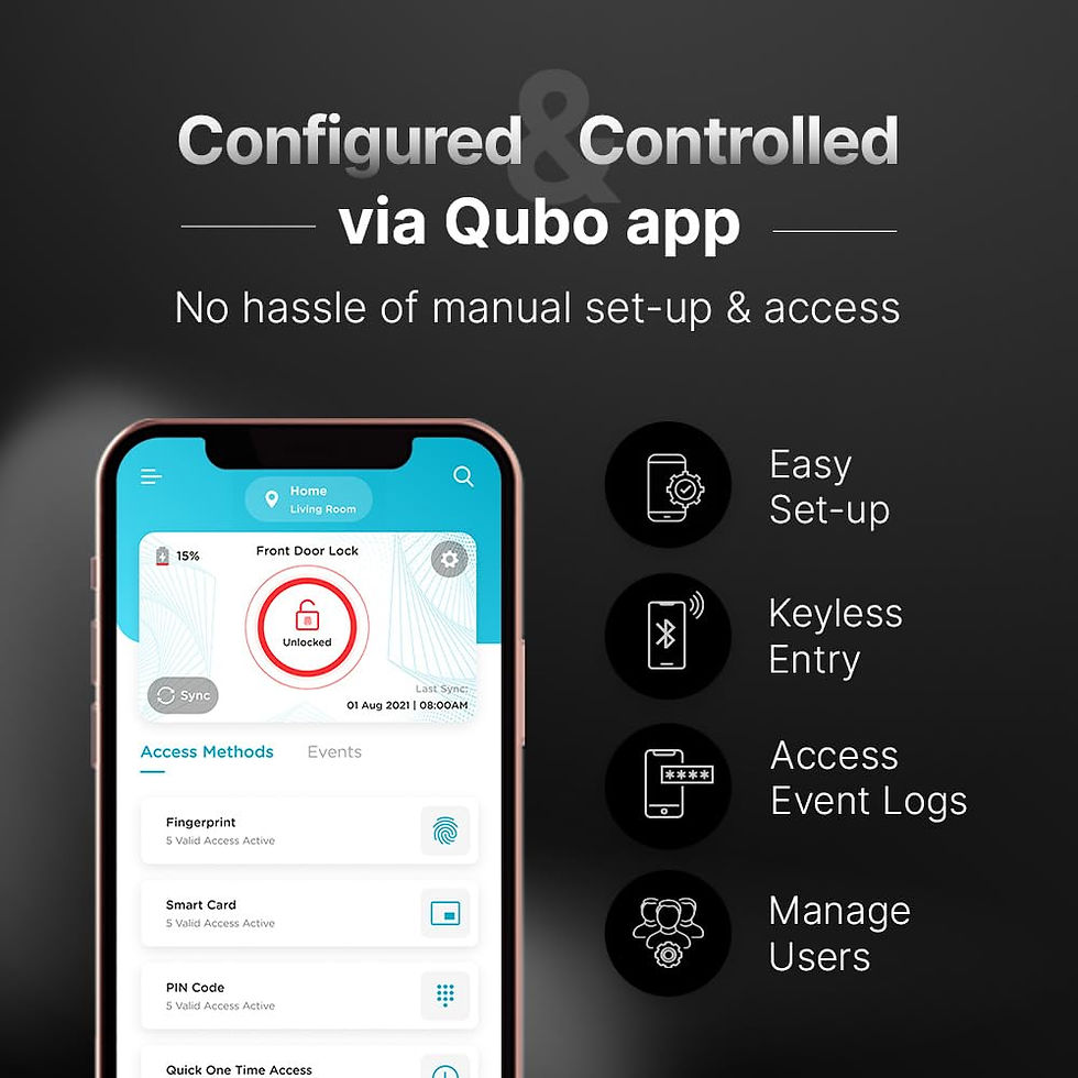 Thumbnail: Qubo Smart Door Lock Select with 6-Way Unlocking