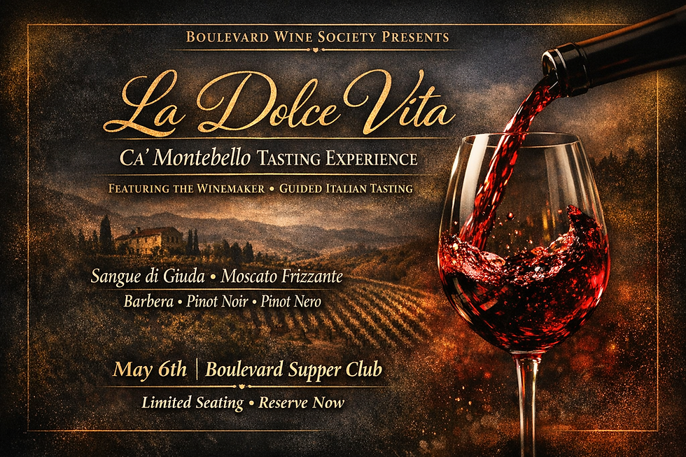 La Dolce Vita: Ca’ Montebello Tasting Experience