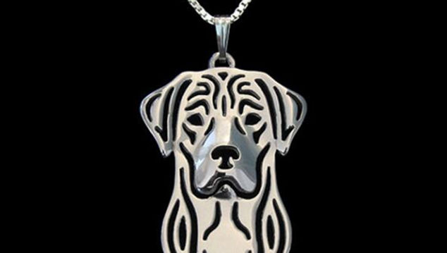 Labrador Retriever Pendant, 'Silver'