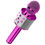Miniature : Micro karaoké Bluetooth avec fonction REC - Coloris Rose