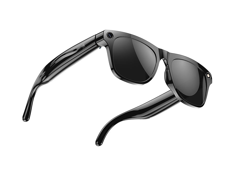 Miniature : Lunettes connectées IA avec caméra - Modèle Alpha6 - Verres solaires
