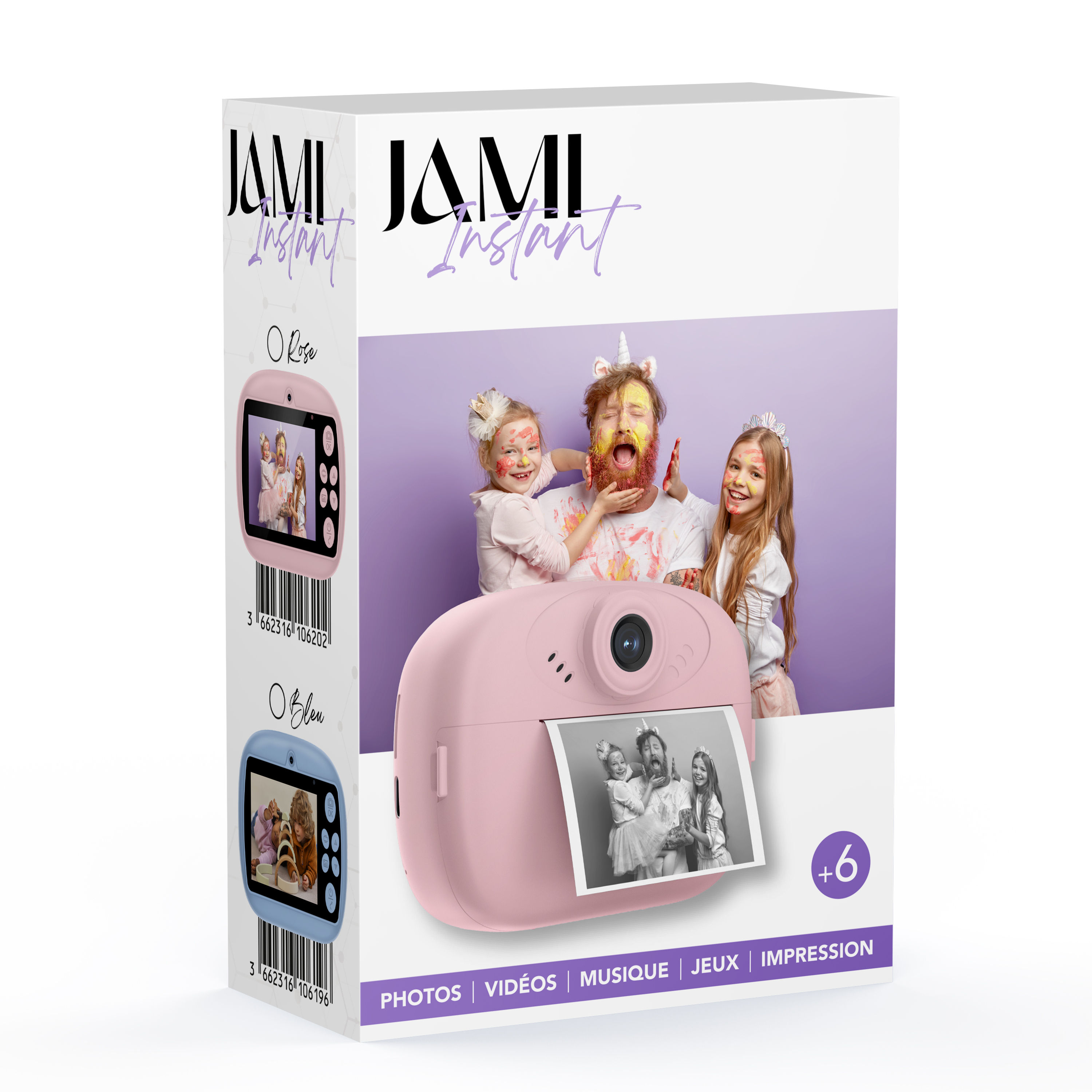 Appareil photo impression enfant - Coloris Rose