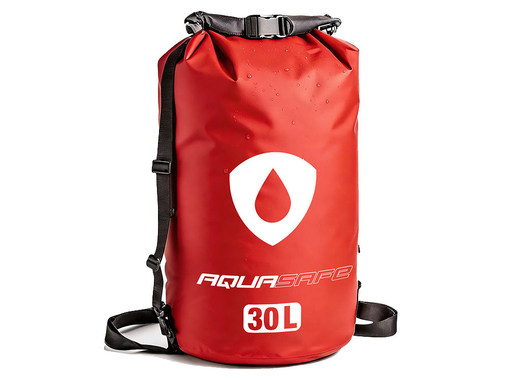 Sac étanche - Modèle AquaSafe 30L - Rouge