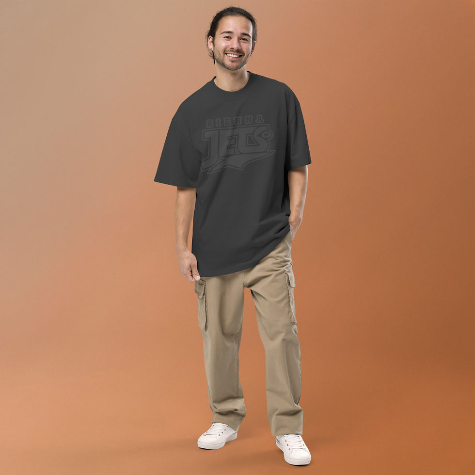 Miniaturbild: Black on black - Wide Cut T-Shirt