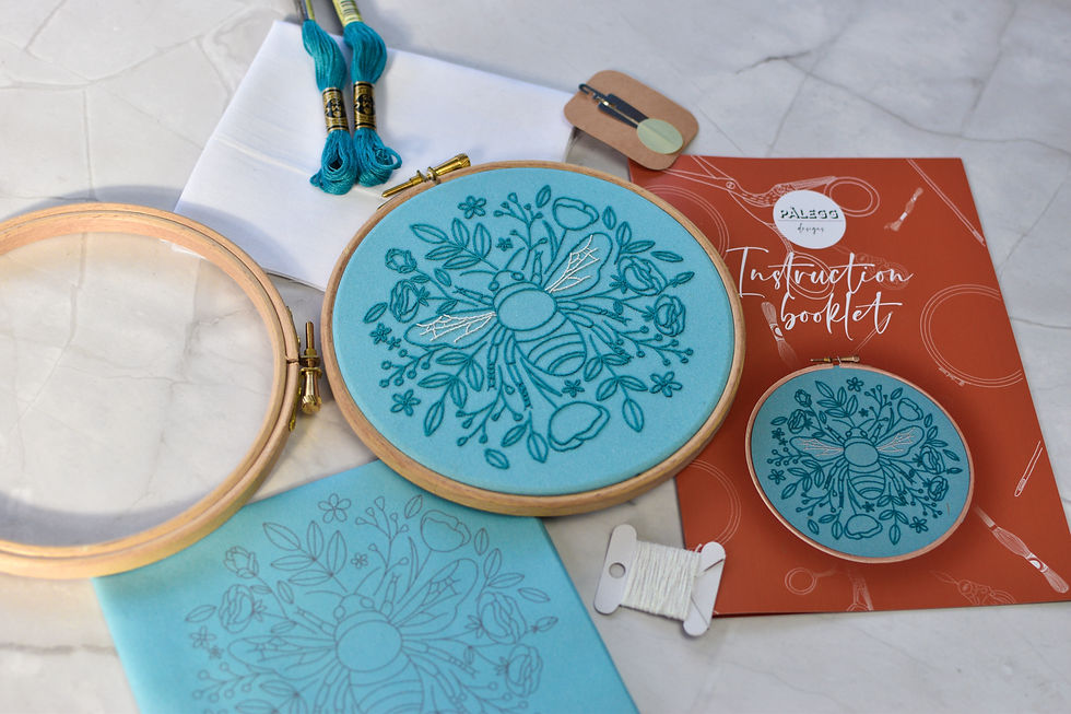 Thumbnail: Bee hand embroidery kit