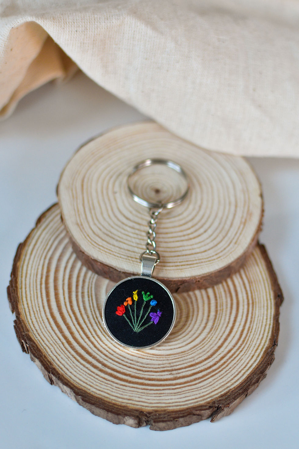 Thumbnail: Rainbow flag keyring