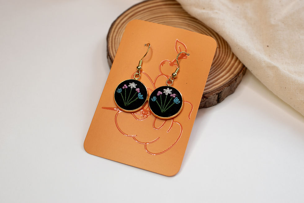 Thumbnail: Trans flag earrings