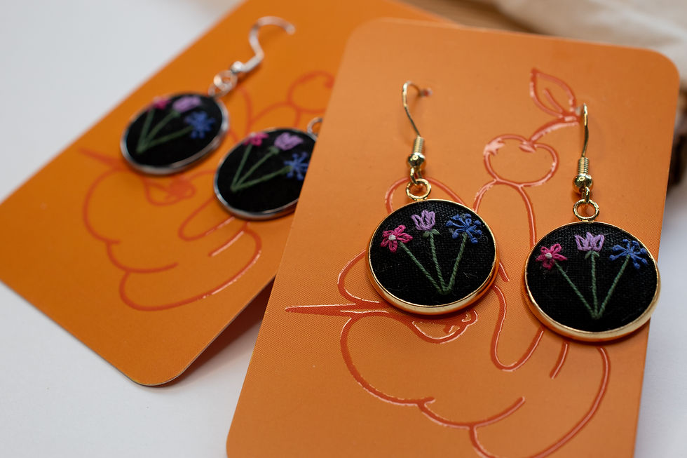 Thumbnail: Bisexual flag earrings