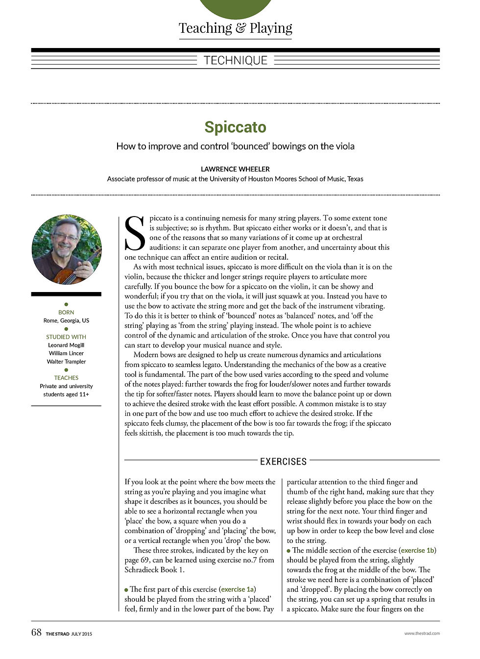 The Strad - Spiccato