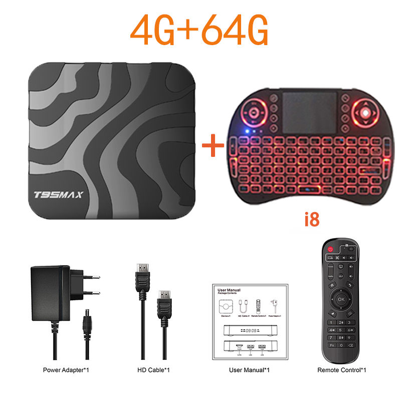 New H618 Android 14 T95 Max Smart TV Box Double Wifi 2.4G&5.8G 6K 3D Ram 8G Rom