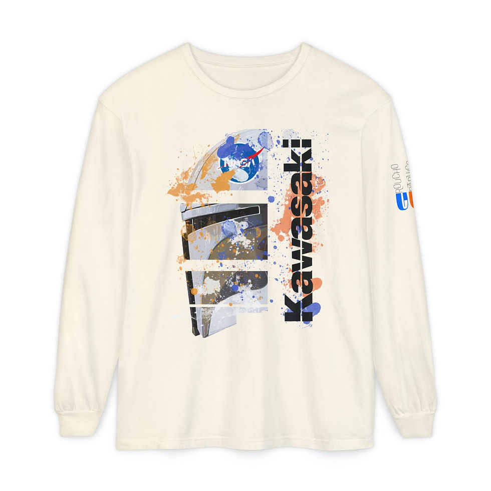 Thumbnail: MANDALORIAN HELMET -  Graphic Long Sleeve Tee