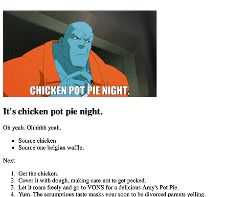 Recipes Project [HTML]