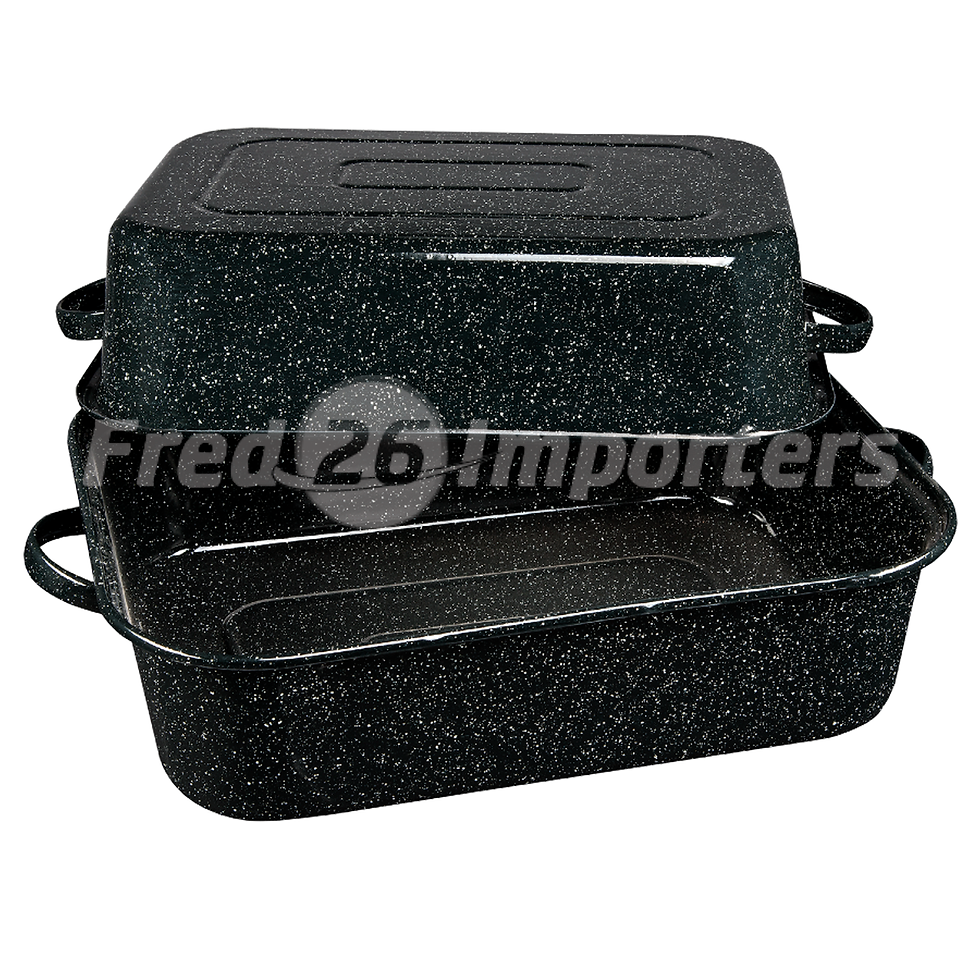 Thumbnail: Granite Ware 21" Rectangle Roaster Covered Black