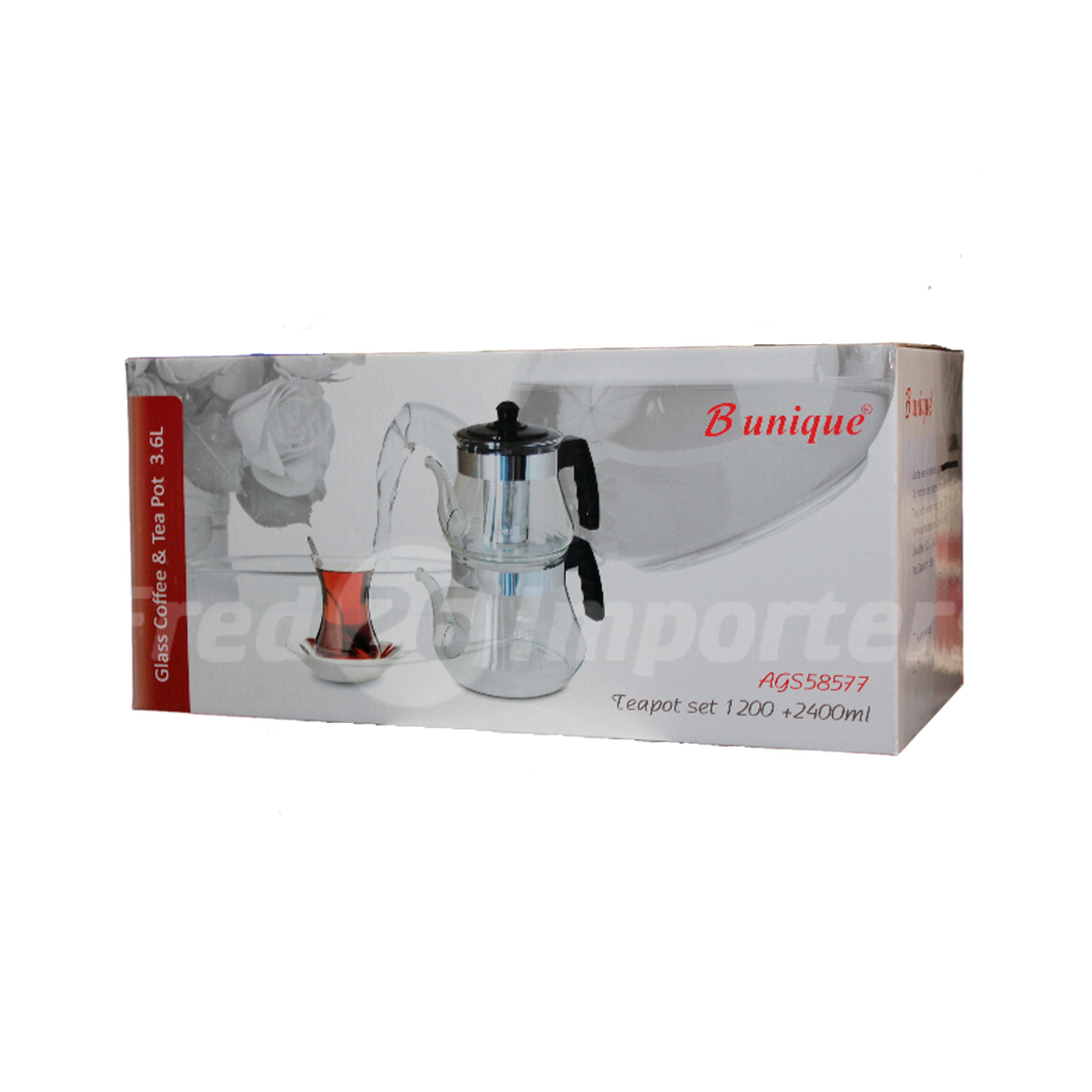 Glass Double Kettle 1.2L & 2.4L