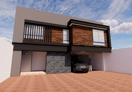 Fachada Posterior Casa H