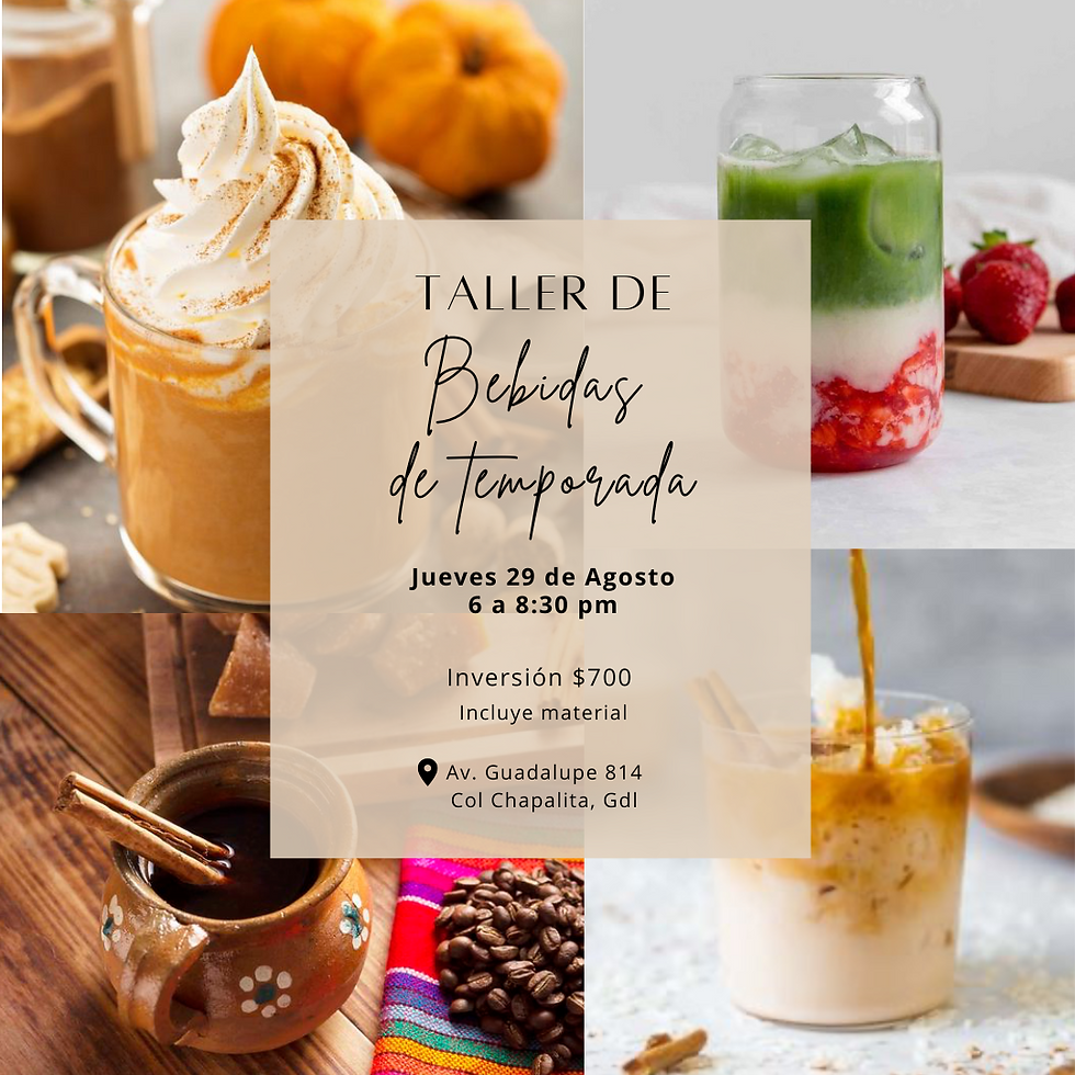 Taller de Bebidas de Temporada 29 Agosto