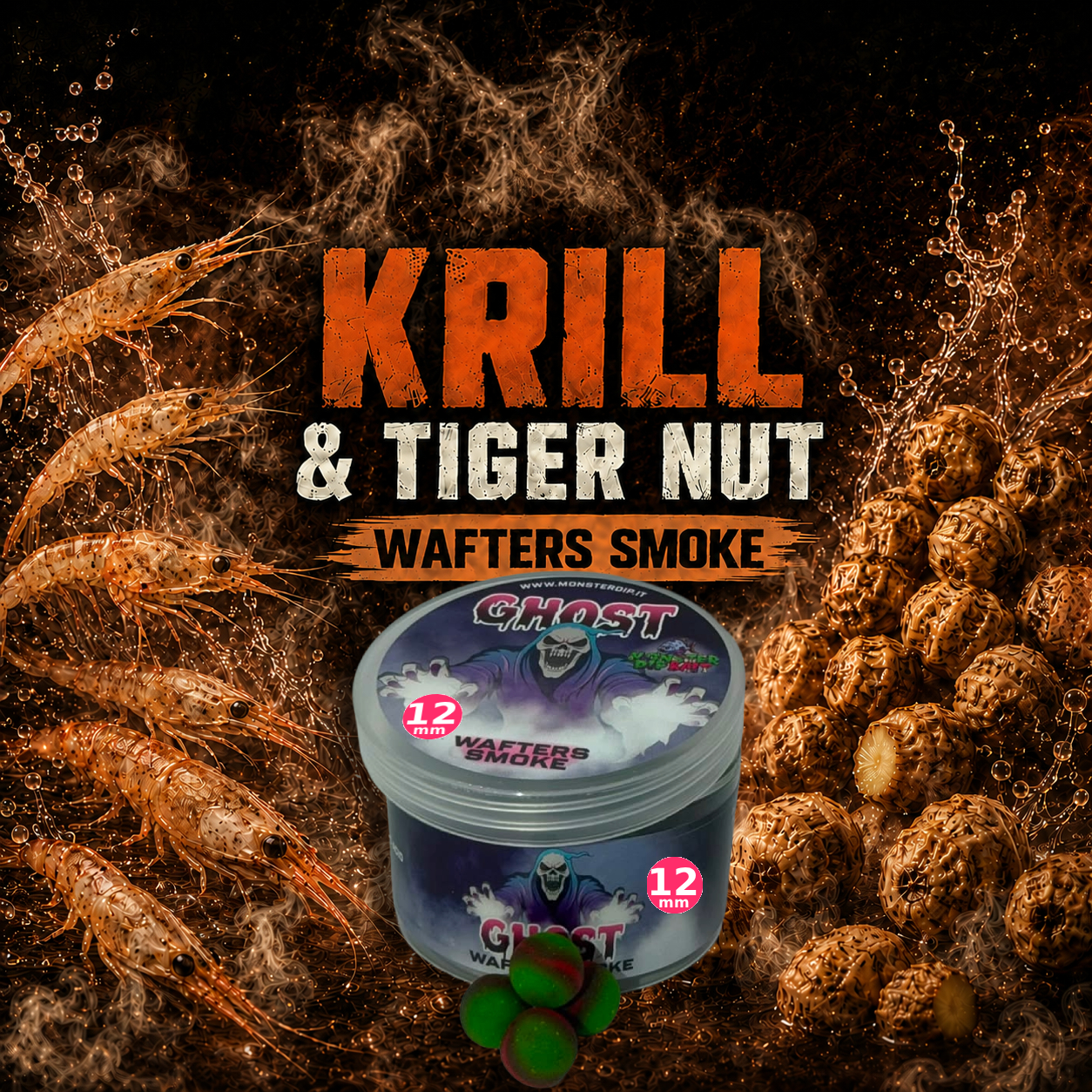 Wafters Smoke Krill & Tiger Nut barattolo esche pesca