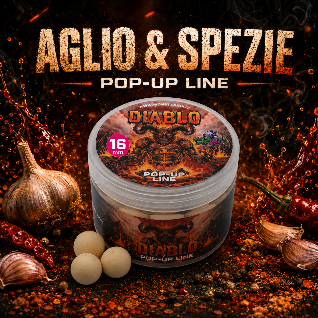 Confezione Pop-Up Aglio & Spezie Diablo con aglio e peperoncino