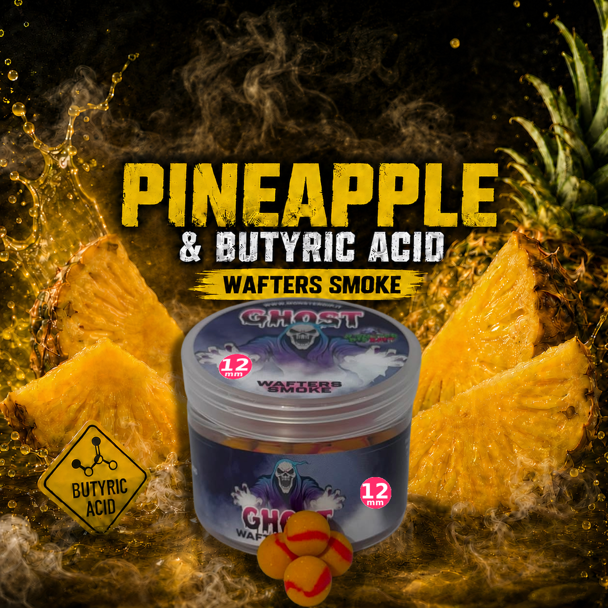 Wafters Smoke Pineapple & Butyric Acid per carpfishing