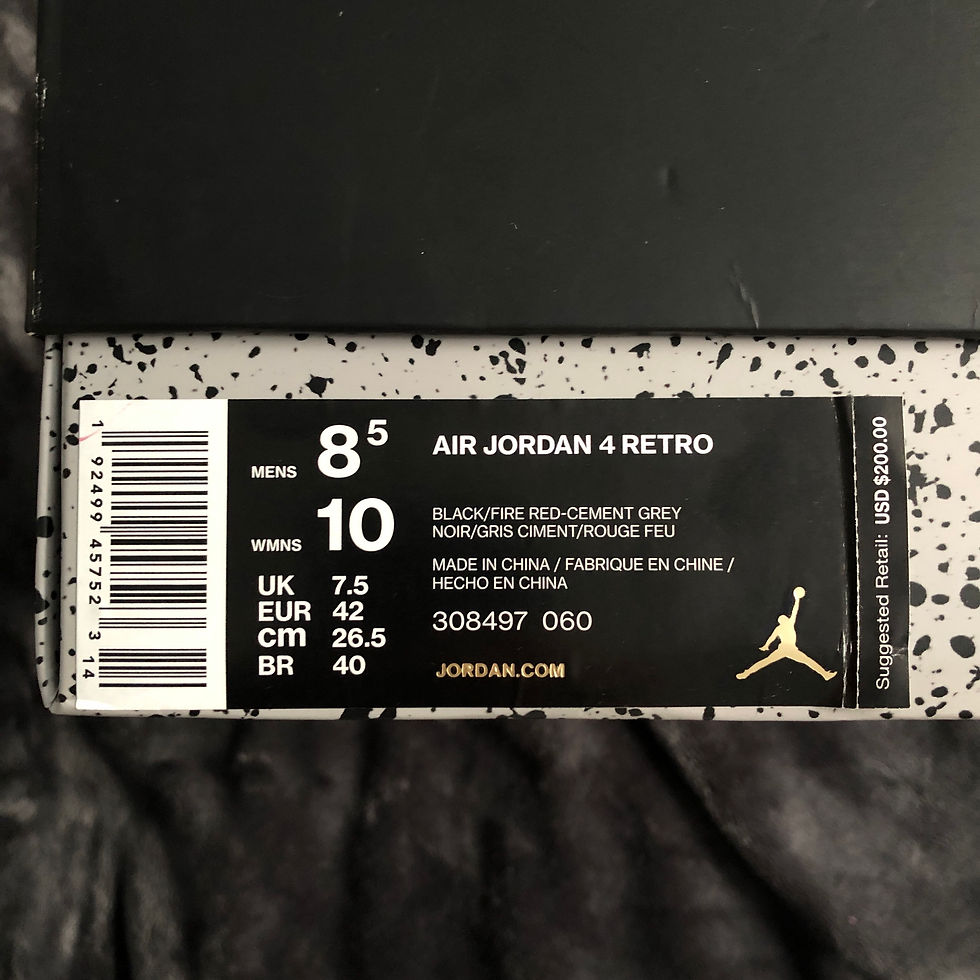 Thumbnail: AIR JORDAN 4 RETRO "BRED 2019"