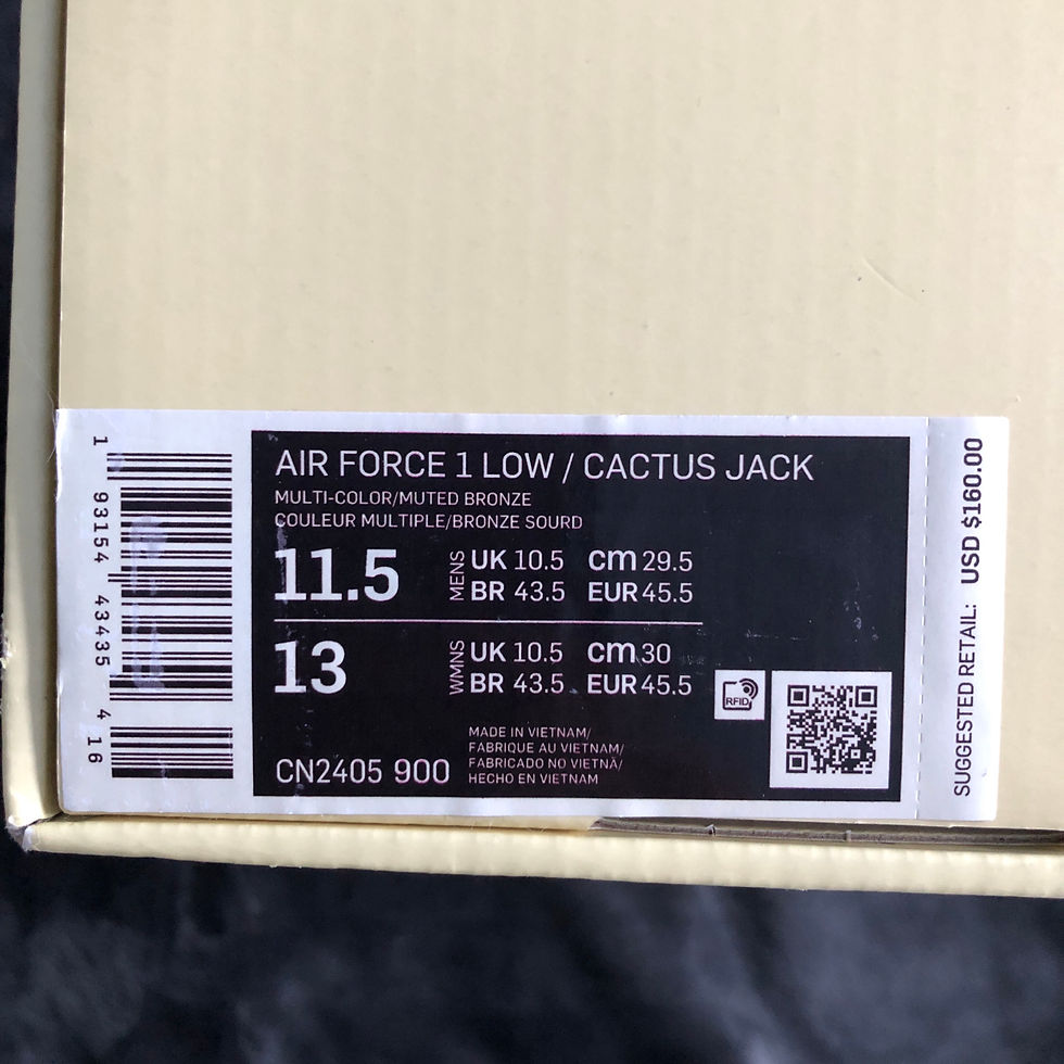 Thumbnail: TRAVIS SCOTT X NIKE AIR FORCE 1 LOW "CACTUS JACK"