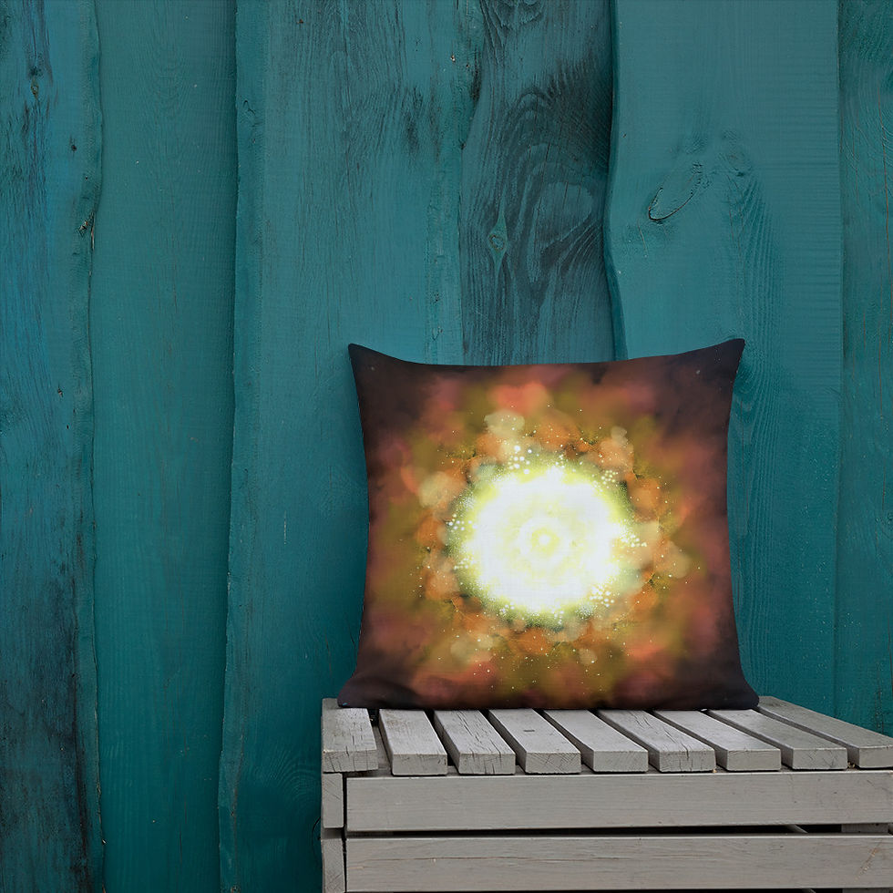 Thumbnail: Supernova Digital Painting by Ashvin | Premium Pillow