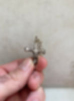 Thumbnail: Men's & women's handcrafted Sterling silver  ancient cross necklace - Potent cross Necklace -  Biker christian cross jewelry