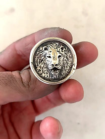 Lion Signet Ring | Sterling Silver