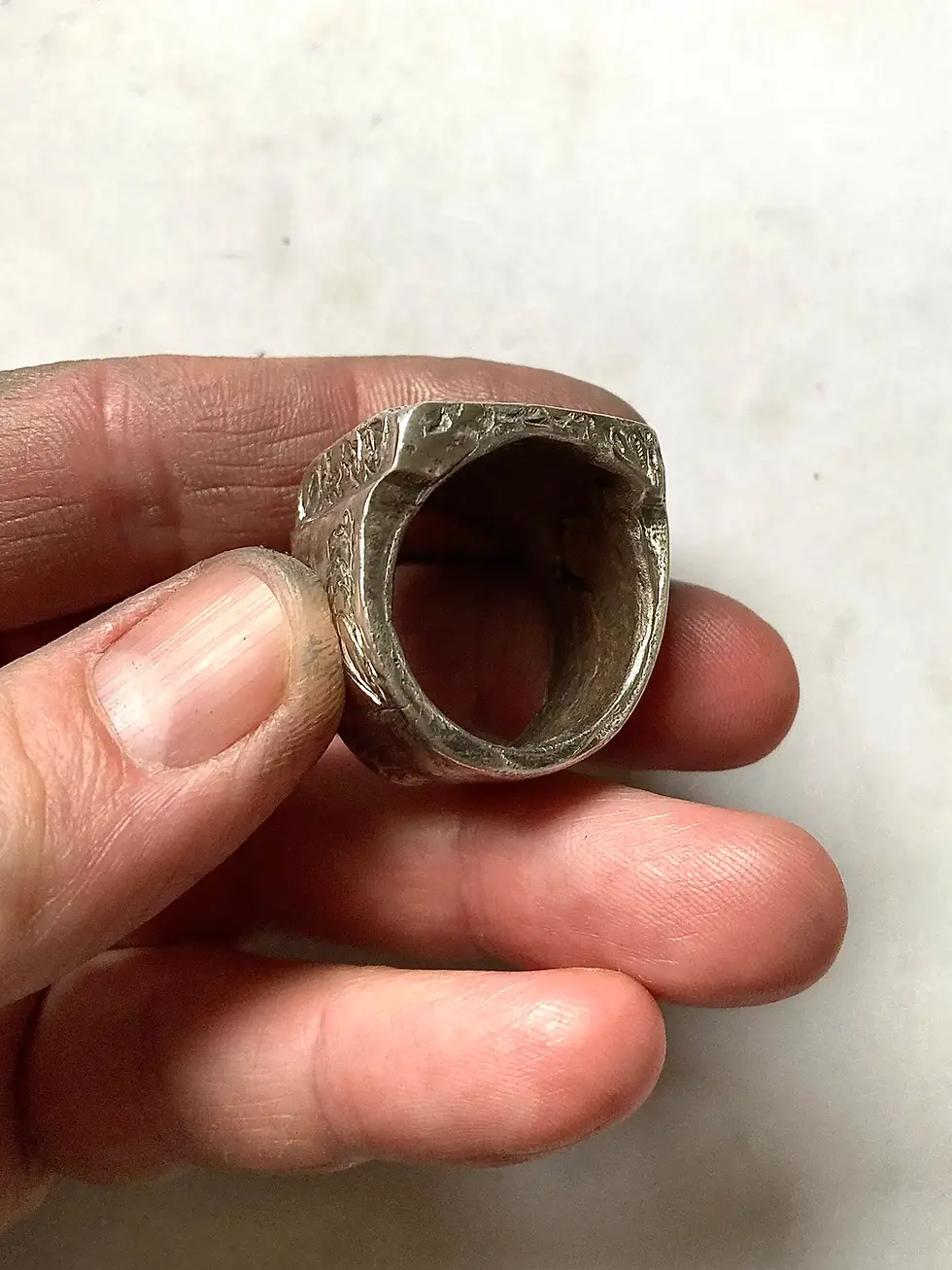 Thumbnail: Sterling silver Ace of Spades Ring for men and women. Rebel silver biker jewelry made in the usa