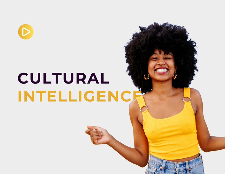 a man in a yellow shirt stands in front of a sign that says cultural intelligence africa edition