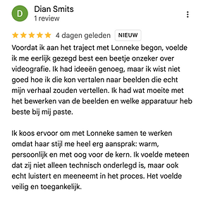 Review traject professioneel videograaf