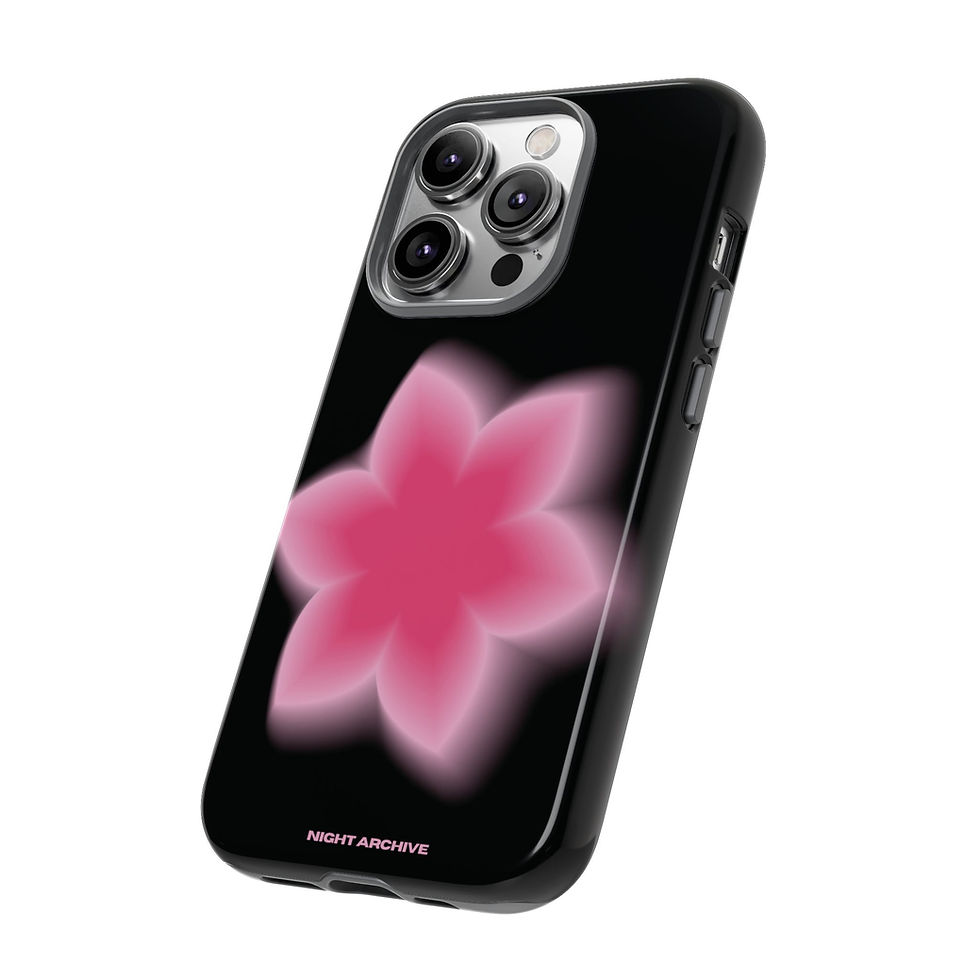 Thumbnail: Blurred Pink Blossom Protective Phone Case