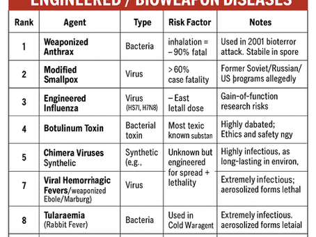 🚨 Highly Dangerous Weapons: All Nations Executive Implementation SDG Global Govern Partnerships - Global Bioweapon Catastrophe: Immediate Governance Action on Engineered Disease Threats