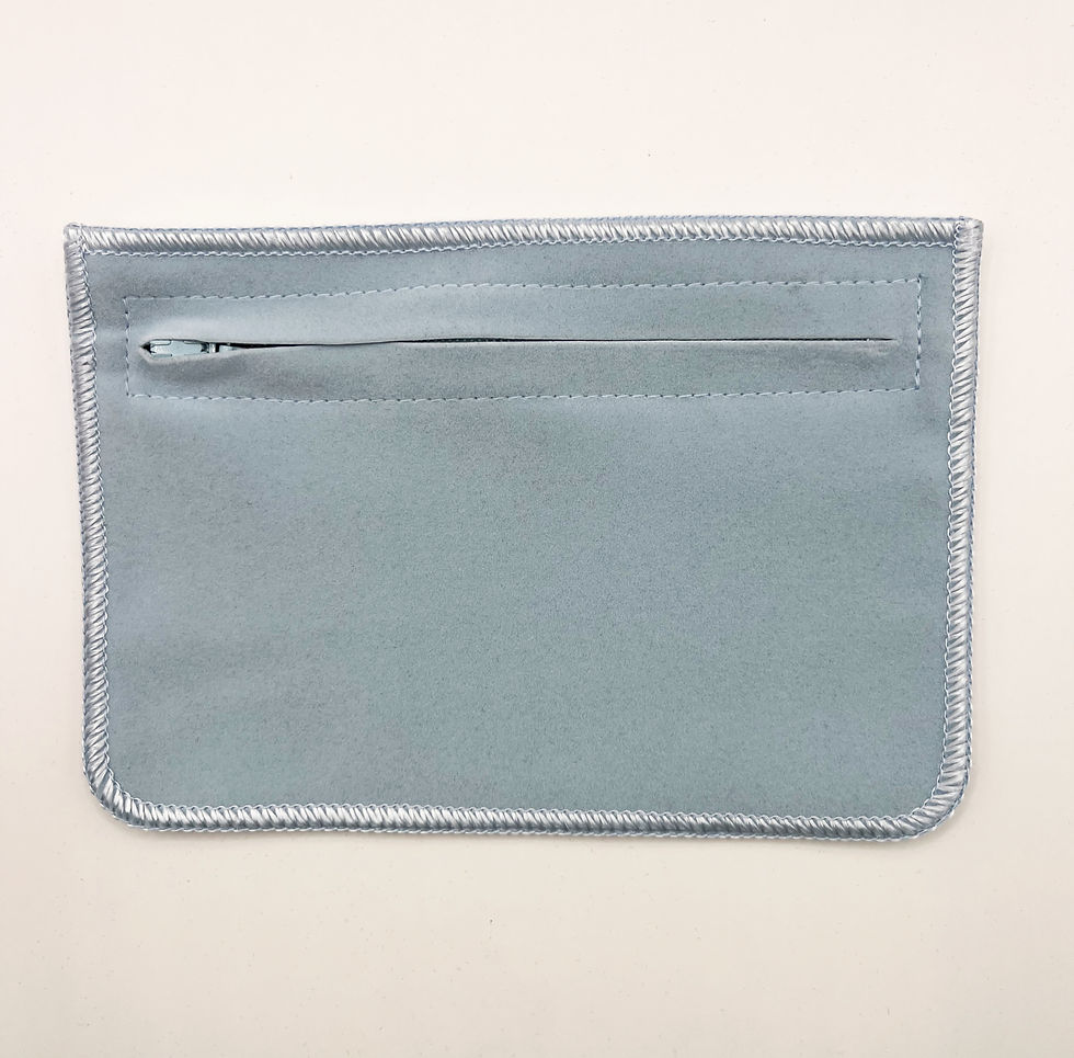 サムネイル： 【50枚入】ジュエリーポーチ ファスナー付きポーチ Lサイズ｜アクセサリー用（型番：PO-31-L）