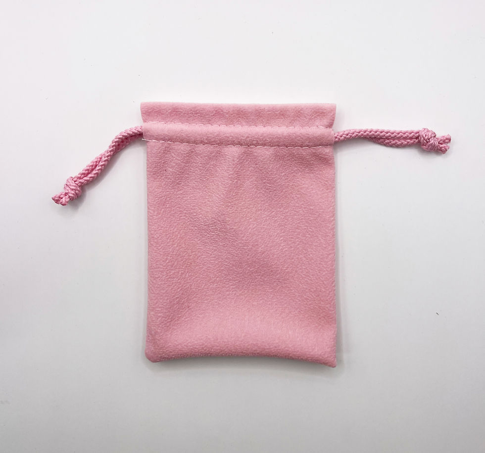 サムネイル： 【50枚入】スクエア型巾着ポーチ Lサイズ｜ジュエリー・アクセサリー用（型番：AO-A-316）