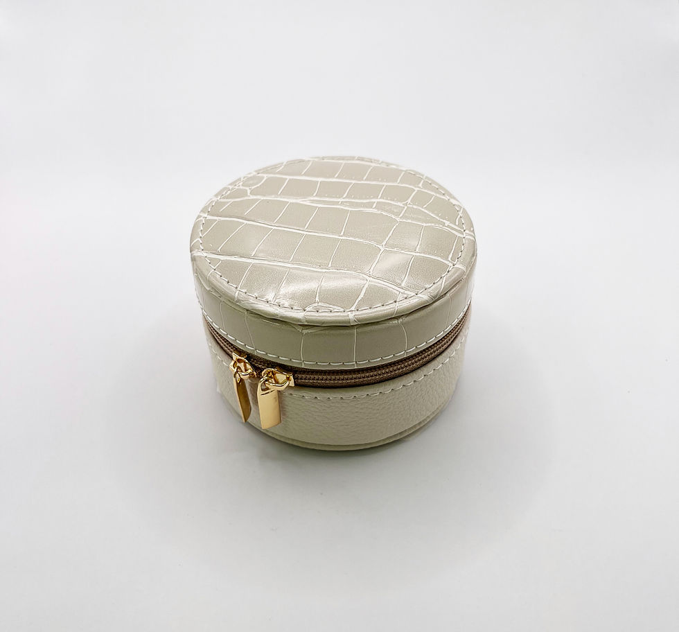 サムネイル： 【5個入】ラウンドファスナーポーチ  巾着付き｜ジュエリー・アクセサリー用（型番：AO-JC2579）