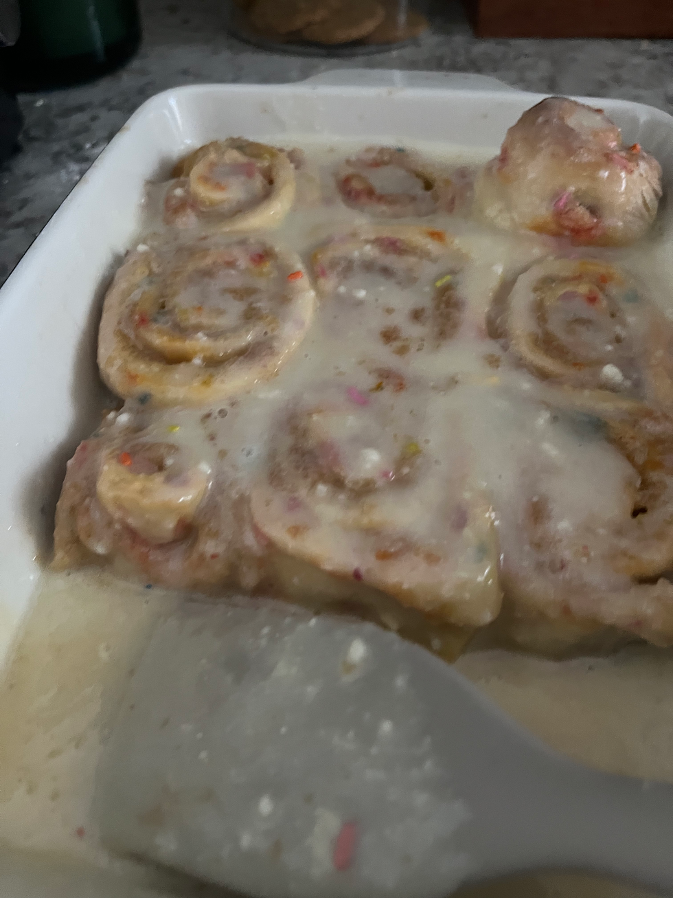 Sweet Joy: Homemade Funfetti Cinnamon Rolls