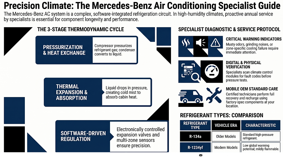 Mercedes Benz Air Conditioning Service