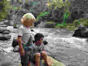 Gazing at the river