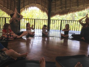 Yoga class with Ibu Erika