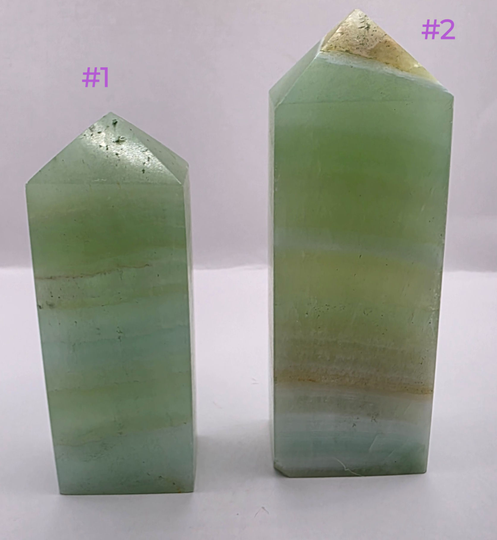 Pistachio Calcite Tower