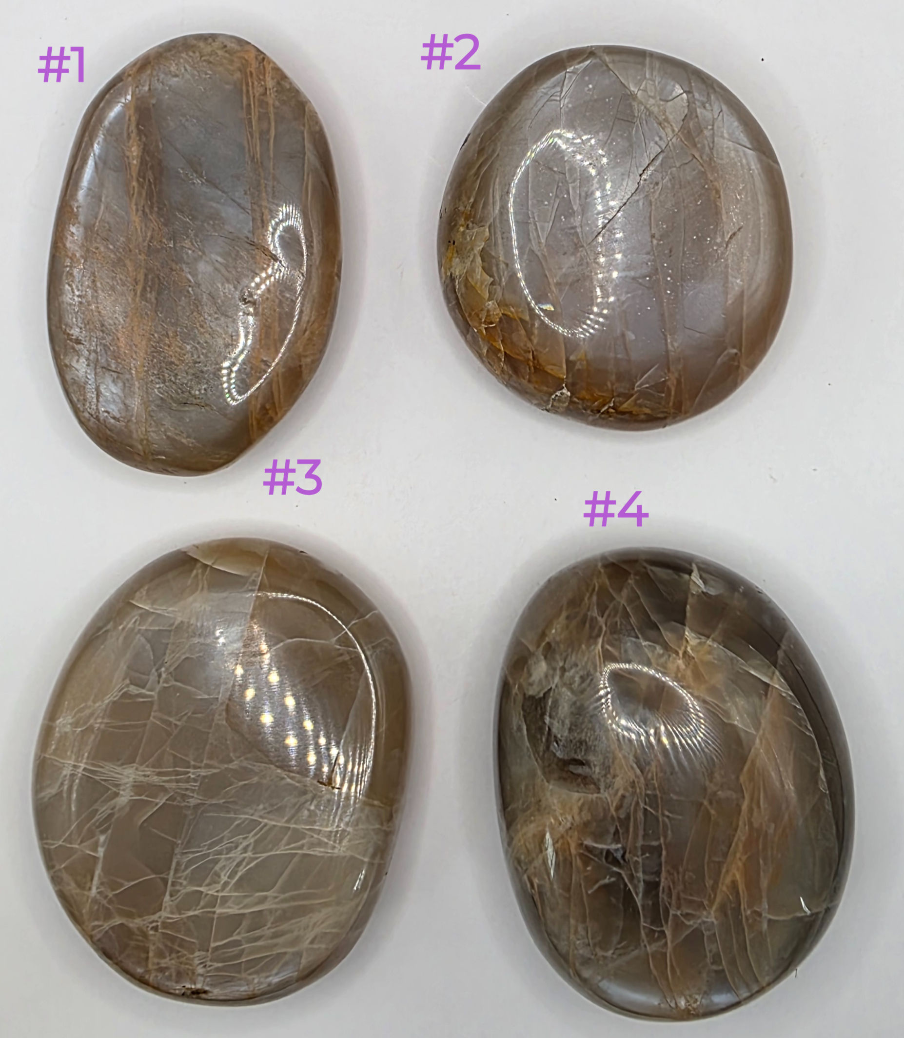 Moonstone Palm Stone