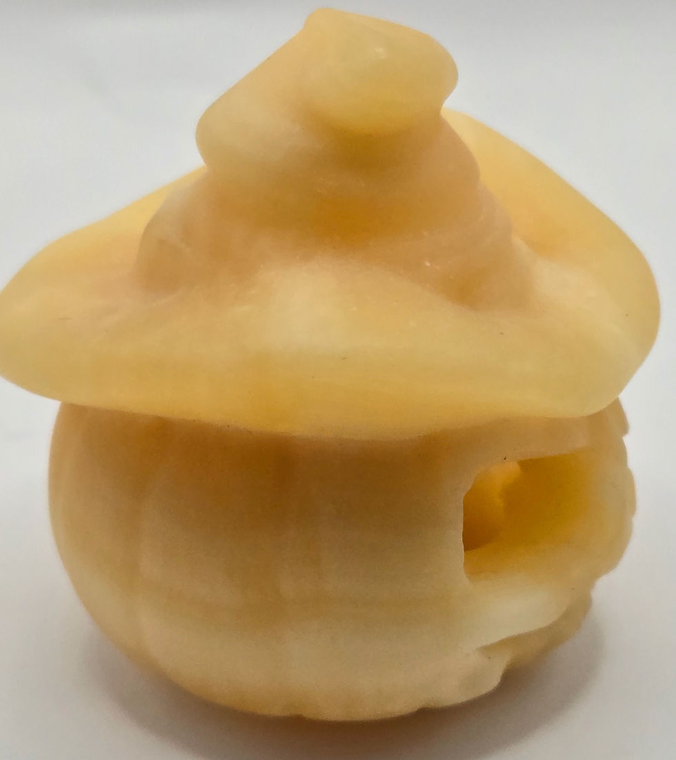 Thumbnail: Yellow Calcite Jack-O'-Lantern