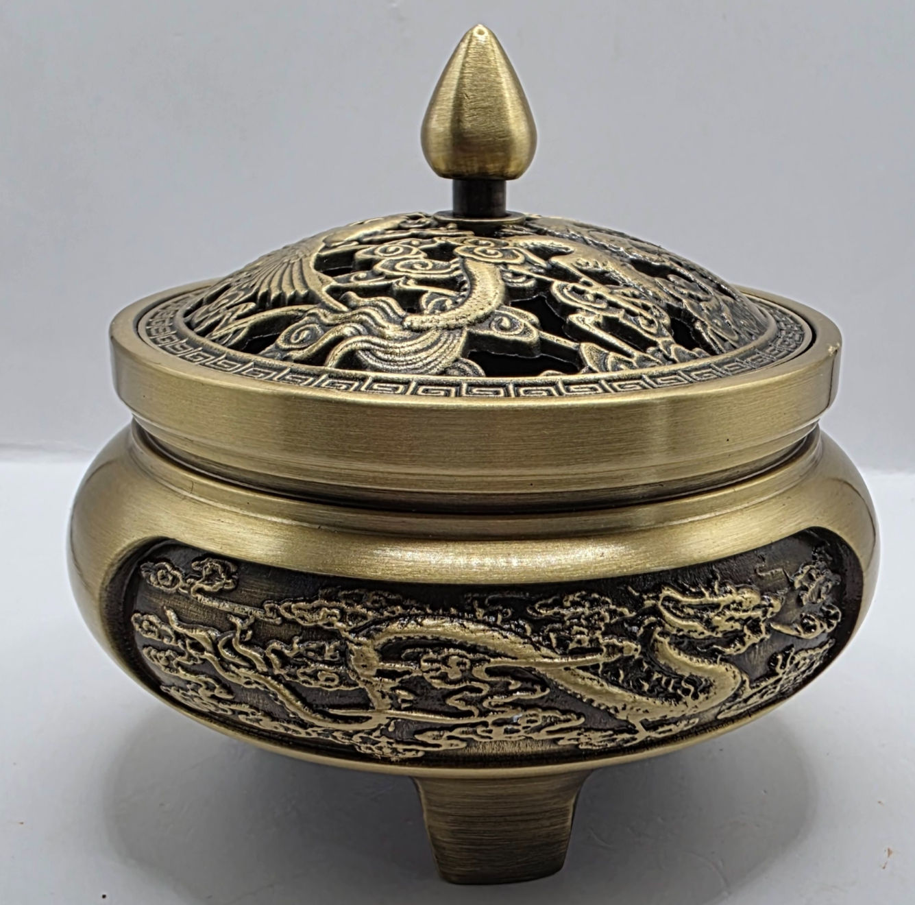 Metal Incense Burner with Lid