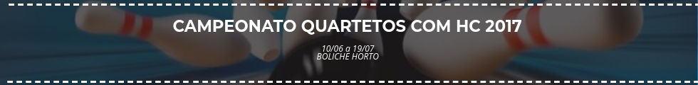 Campeonato Quartetos com HC 2017 Boliche